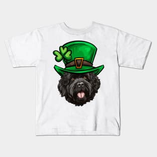 Funny St Patricks Day Bouvier des Flandres Kids T-Shirt